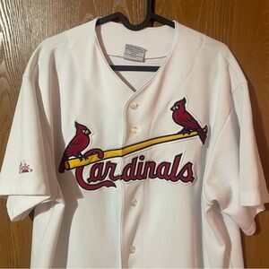 Majestic White Cardinals Baseball Jersey
